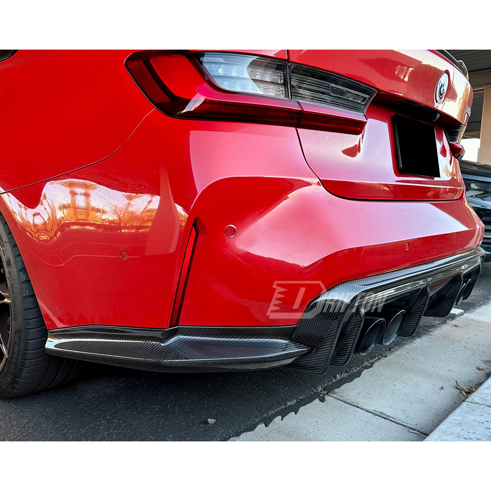 3D Style Dry Carbon Fiber Rear Diffuser For BMW G80 G81 M3 G82 G83 M4 2020-2024