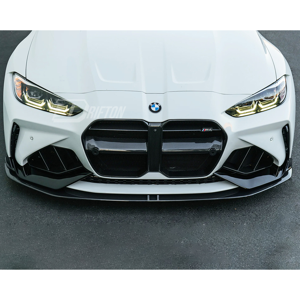 Adro V1.5 Style Dry Carbon Fiber Front Bumper For BMW G80 G81 M3 G82 G83 M4 2020-2024