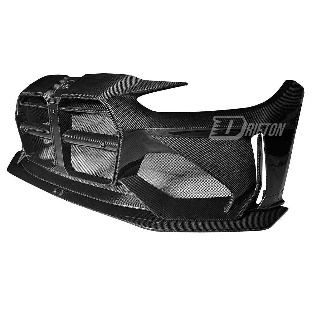 Adro V1 Style Dry Carbon Fiber Front Bumper For BMW G80 G81 M3 G82 G83 M4 2020-2024