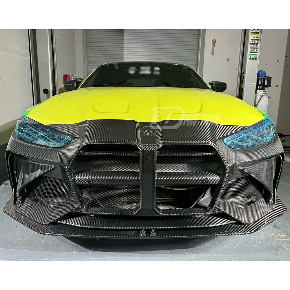Adro V1 Style Dry Carbon Fiber Front Bumper For BMW G80 G81 M3 G82 G83 M4 2020-2024