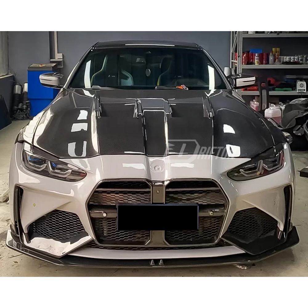 Adro V1 Style Dry Carbon Fiber Front Bumper For BMW G80 G81 M3 G82 G83 M4 2020-2024
