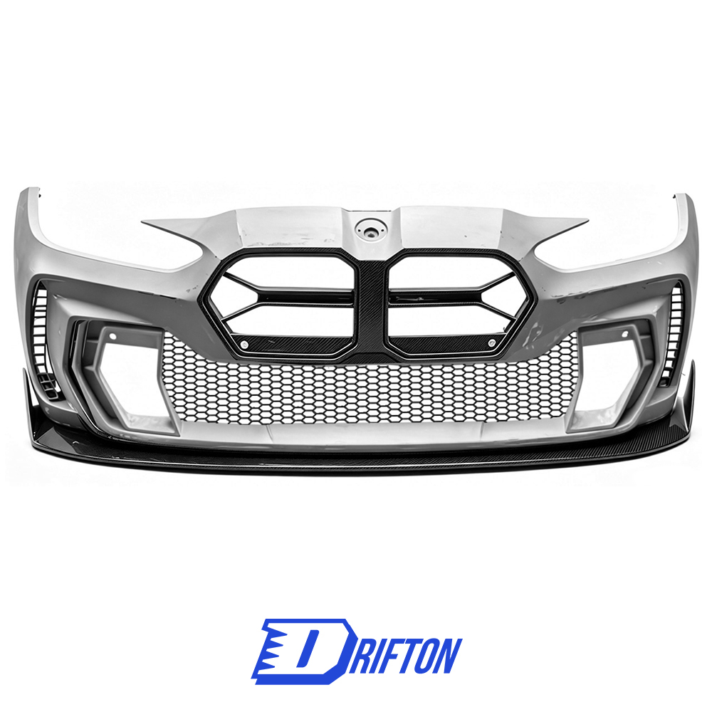 Adro V2 Style Partial Carbon Fiber Front Bumper For BMW G80 G81 M3 G82 G83 M4 2020-2024