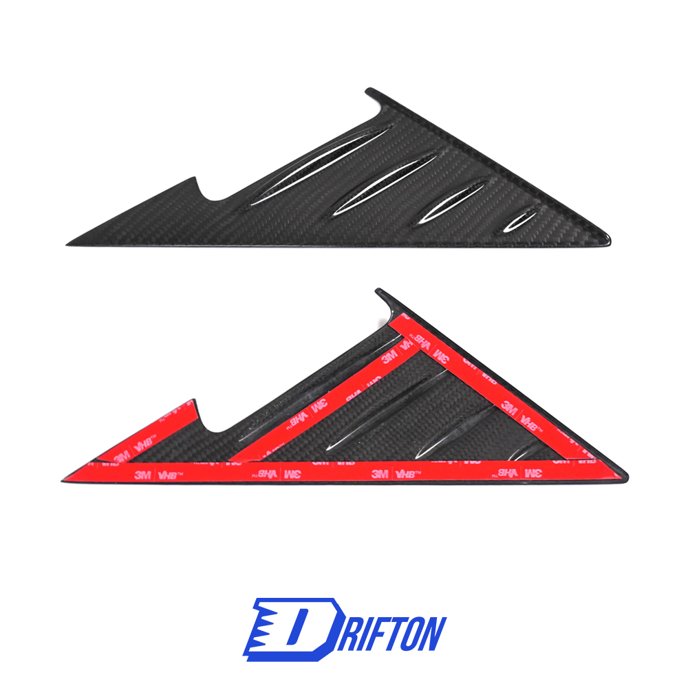 Dry Carbon Fiber A Pillar Triangle Windows Cover For BMW G80 G81 M3 G82 G83 M4 2020-2024