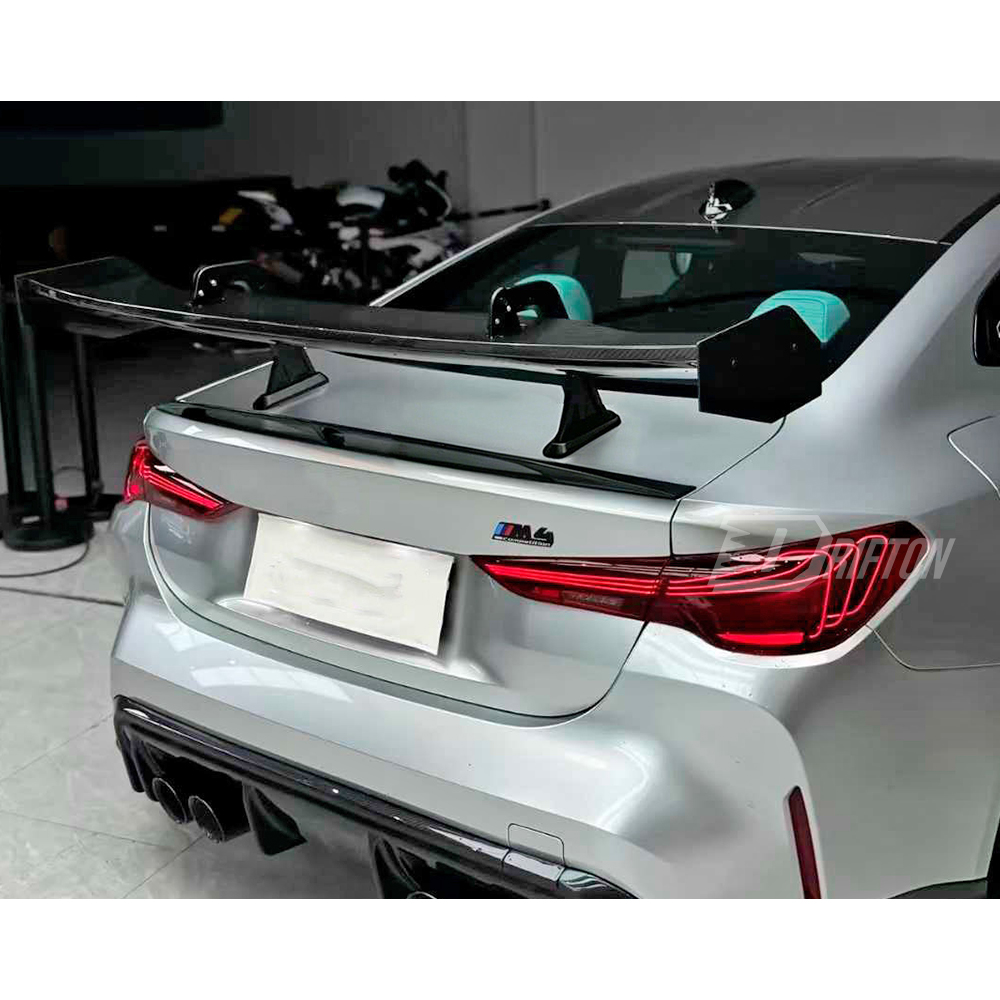 GT PRO Style Dry Carbon Fiber Rear Spoiler GT Wing For BMW G80 G81 M3 G82 G83 M4 2020-2024
