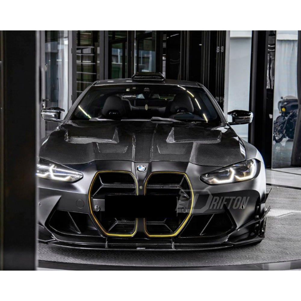 CMST Racing Style Dry Carbon Fiber Engine Hood Bonnet For BMW G80 G81 M3 G82 G83 M4 2020-2024