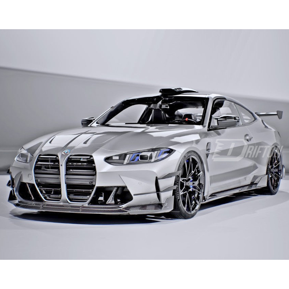CMST V2 Style Dry Carbon Fiber Front Canards For BMW G80 G81 M3 G82 G83 M4 2020-2024