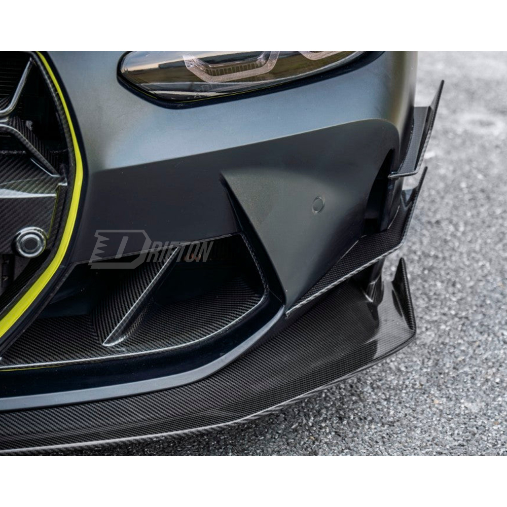 CMST V2 Style Dry Carbon Fiber Front Canards For BMW G80 G81 M3 G82 G83 M4 2020-2024