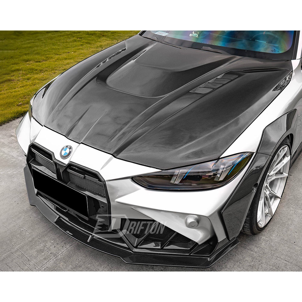 CMST V3 Style Carbon Fiber Engine Hood Bonnet For BMW G80 G81 M3 G82 G83 M4 2020-2024