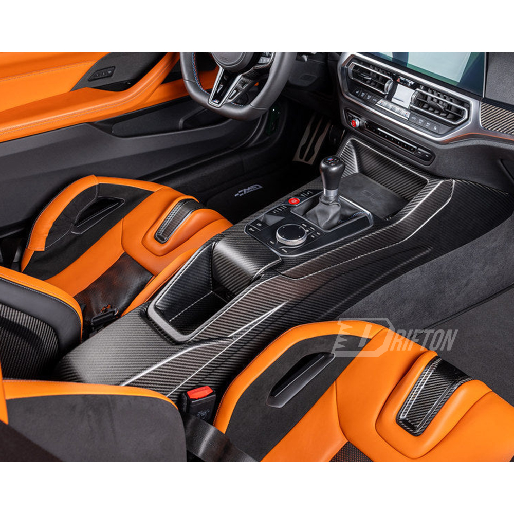 CSL Style Dry Carbon Fiber Interiors Kits Center Console Assemble For BMW G80 G81 M3 G82 G83 M4 2020-2024