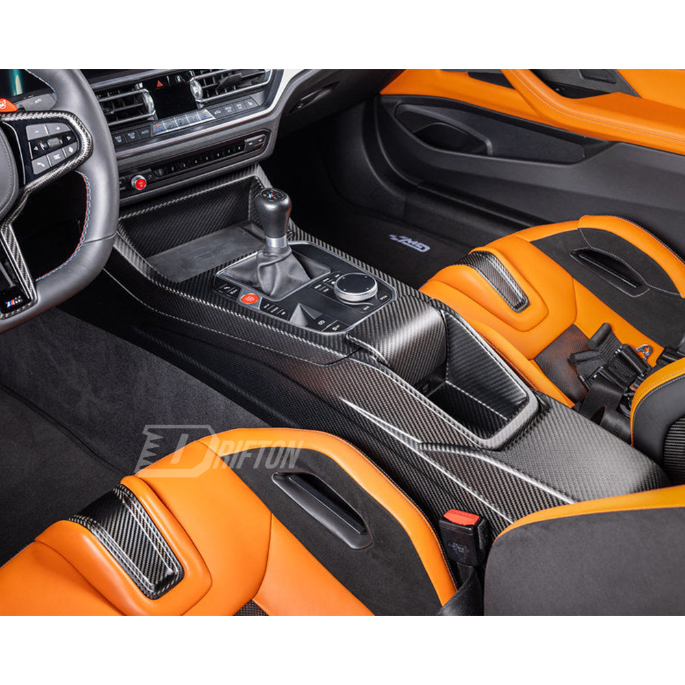 CSL Style Dry Carbon Fiber Interiors Kits Center Console Assemble For BMW G80 G81 M3 G82 G83 M4 2020-2024