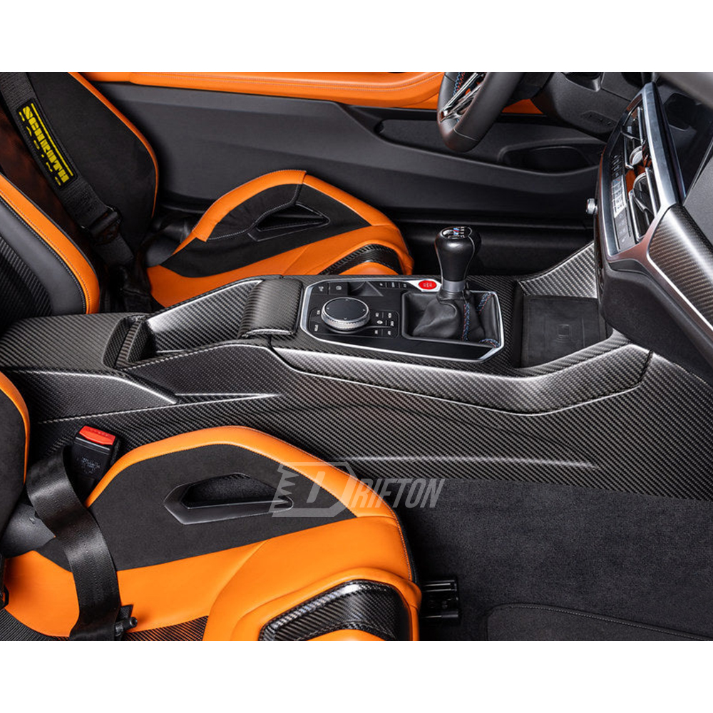 CSL Style Dry Carbon Fiber Interiors Kits Center Console Assemble For BMW G80 G81 M3 G82 G83 M4 2020-2024