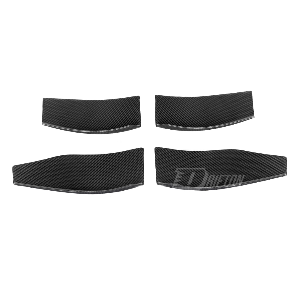 GT4 Style Dry Carbon Fiber Front Canards For BMW G80 G81 M3 G82 G83 M4 2020-2024