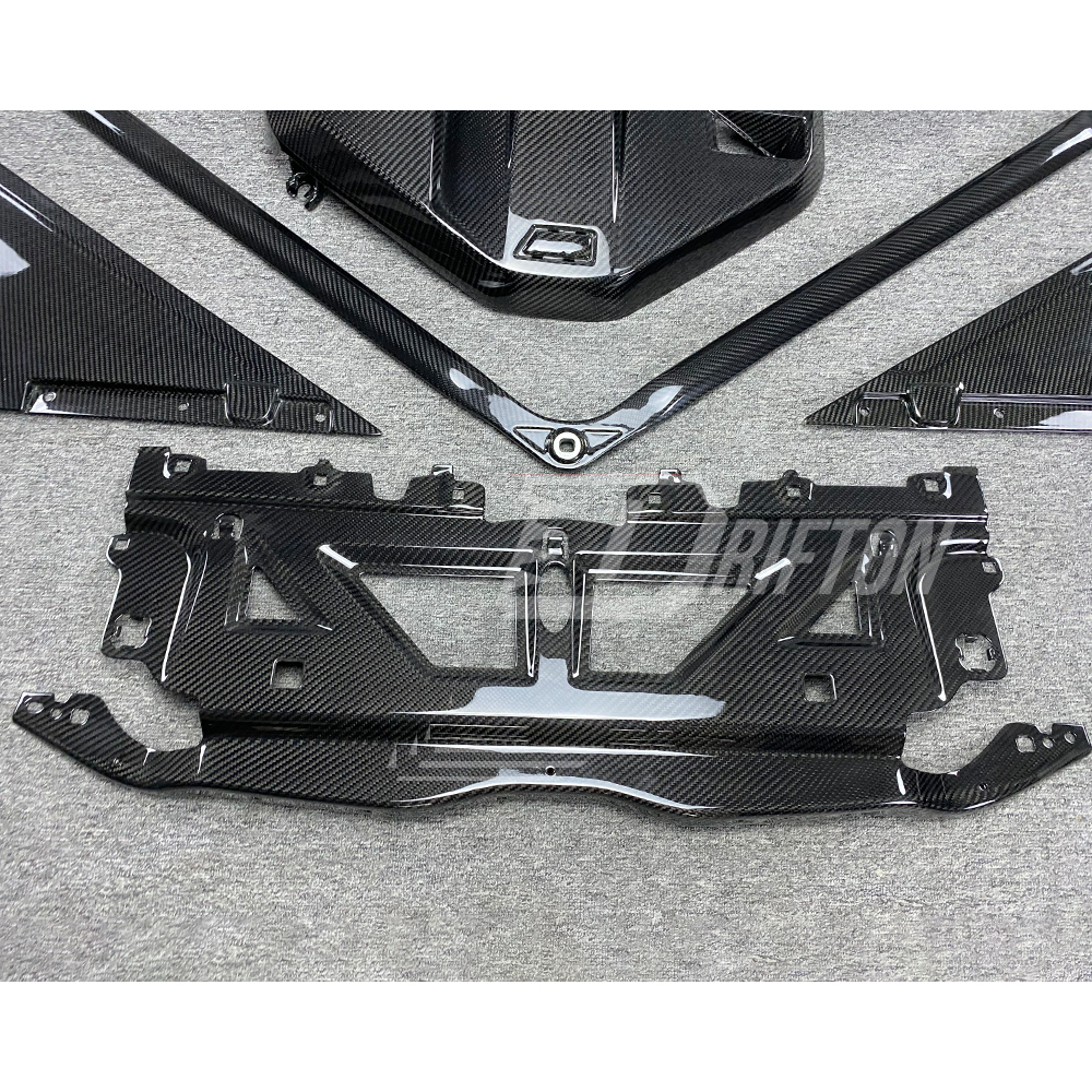 S58 Dry Carbon Fiber Engine Bay Upgrade Full Set For BMW G80 G81 M3 G82 G83 M4 2020-2024