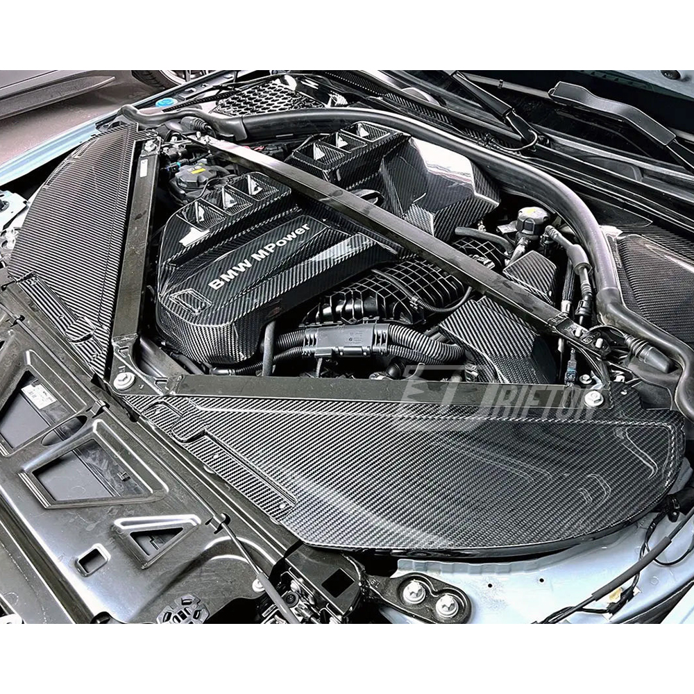 Dry Carbon Fiber Engine Bay Air Intake Panel Cover For BMW G87 M2 2023-2027