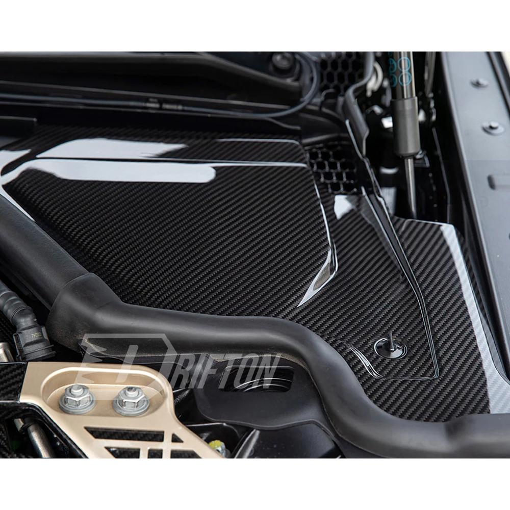 Dry Carbon Fiber Engine Bay Cowl Panel Top Grill Cover For BMW G87 M2 2023-2027
