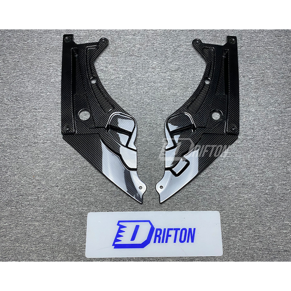 Dry Carbon Fiber Engine Bay Headlights Panels Cover For BMW G87 M2 2023-2027
