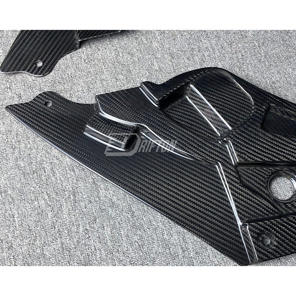 Dry Carbon Fiber Engine Bay Headlights Panels Cover For BMW G87 M2 2023-2027