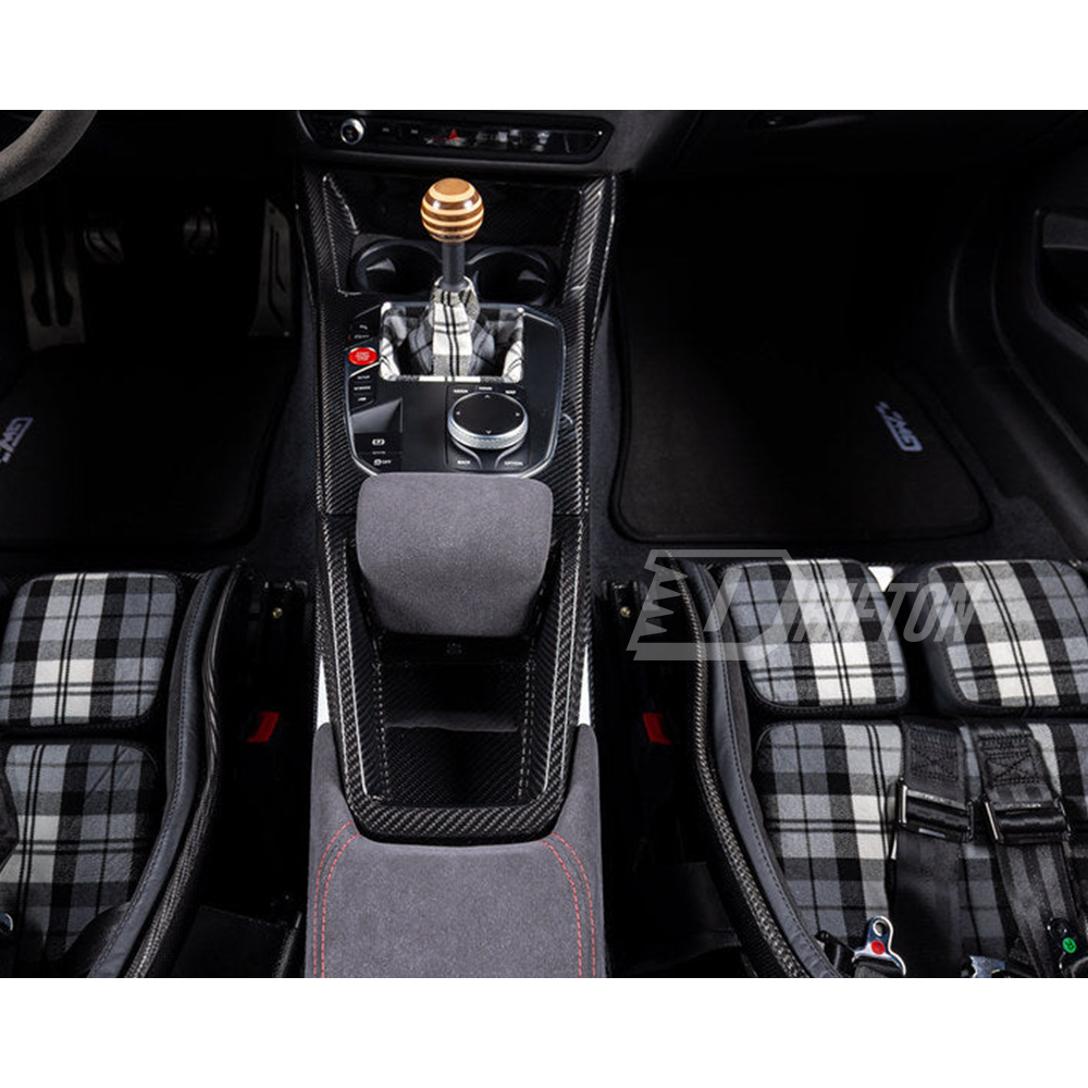 CS Style Dry Carbon Fiber Interiors Kits Center Console Assemble For BMW G87 M2 2023-2027