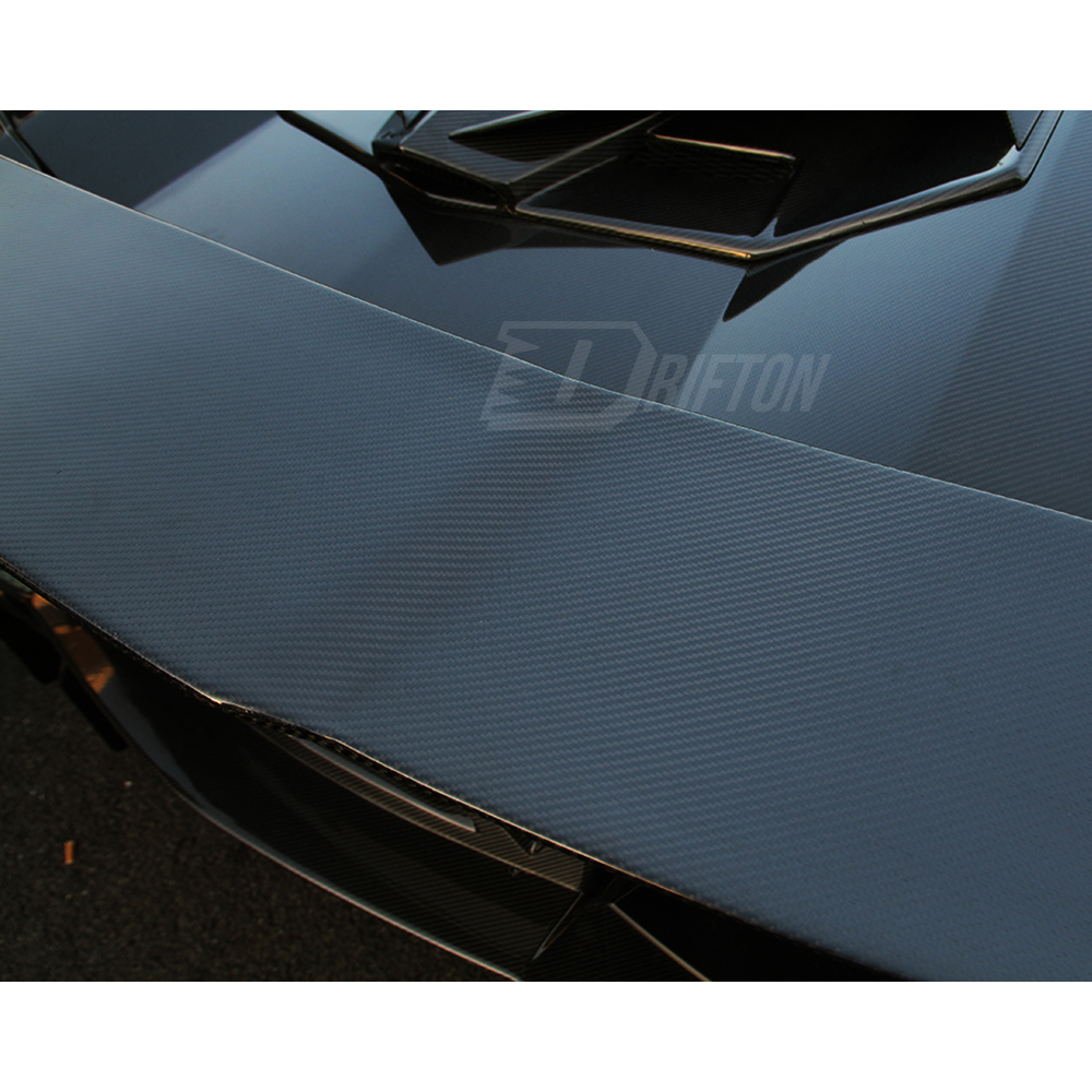 Drifton Sytle Carbon Fiber Rear Spoiler Wing With Base Lid For Lamborghini Aventador & S & SV LP700 LP740 LP750 2011-2021