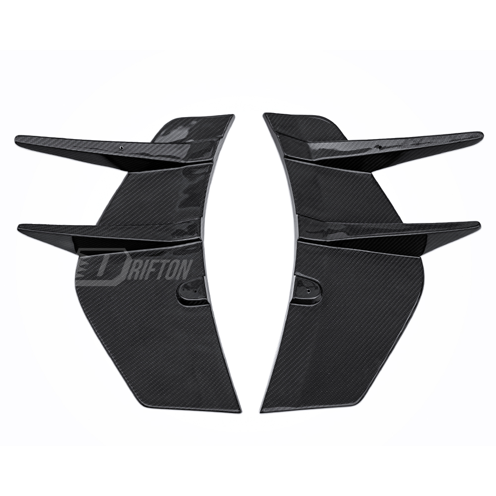 CMST Style Dry Carbon Fiber Rear Bumper Canards Side Panels For Mclaren 720S 2017-2022