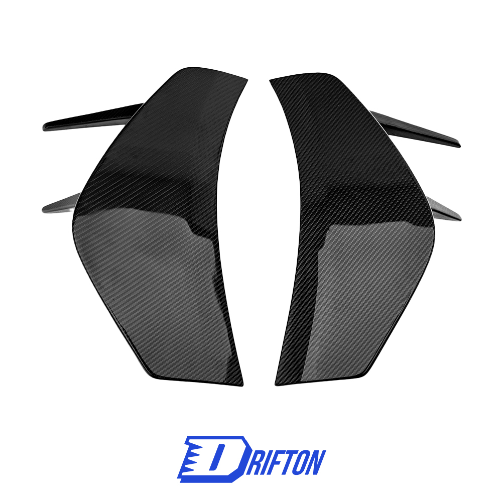 CMST Style Dry Carbon Fiber Rear Bumper Canards Side Panels For Mclaren 720S 2017-2022
