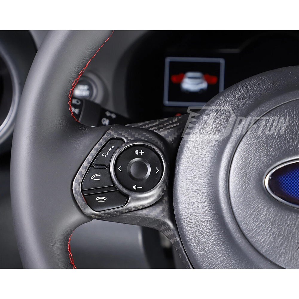 Dry Carbon Fiber Interiors Kits Steering Wheel Cover For Subaru BRZ ZD8 Toyota GR86 ZN8 2021-2024