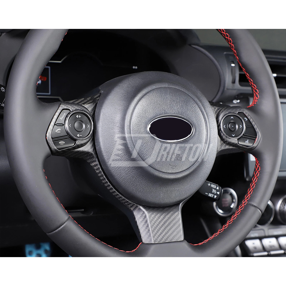 Dry Carbon Fiber Interiors Kits Steering Wheel Cover For Subaru BRZ ZD8 Toyota GR86 ZN8 2021-2024