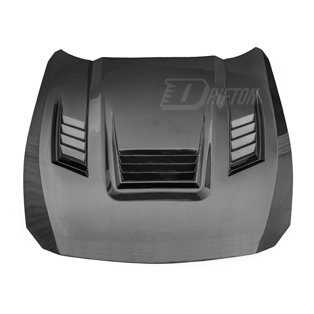 CMST Style Carbon Fiber Hood Bonnet For Ford Mustang Gen7 S650 2024-On