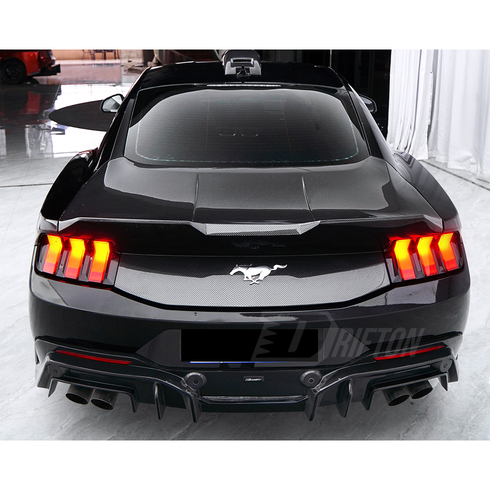 CMST V2 Style Carbon Fiber Rear Diffuser For Ford Mustang Gen7 S650 2024-On