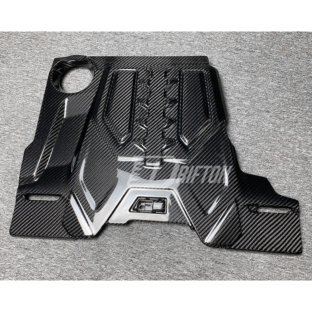 S63 V8 Dry Carbon Fiber Engine Bay Cover For BMW F90 M5 2017-2023