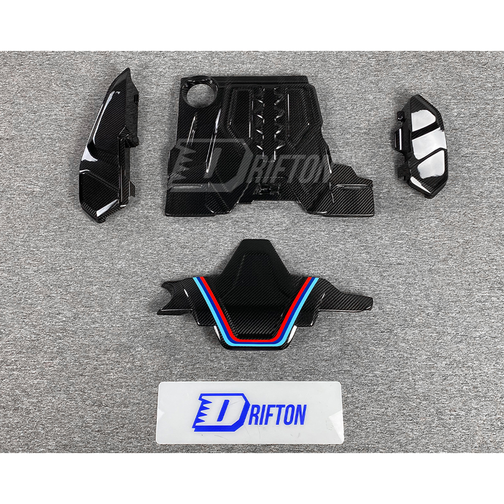 S63 V8 Dry Carbon Fiber Engine Bay Cover For BMW F90 M5 2017-2023