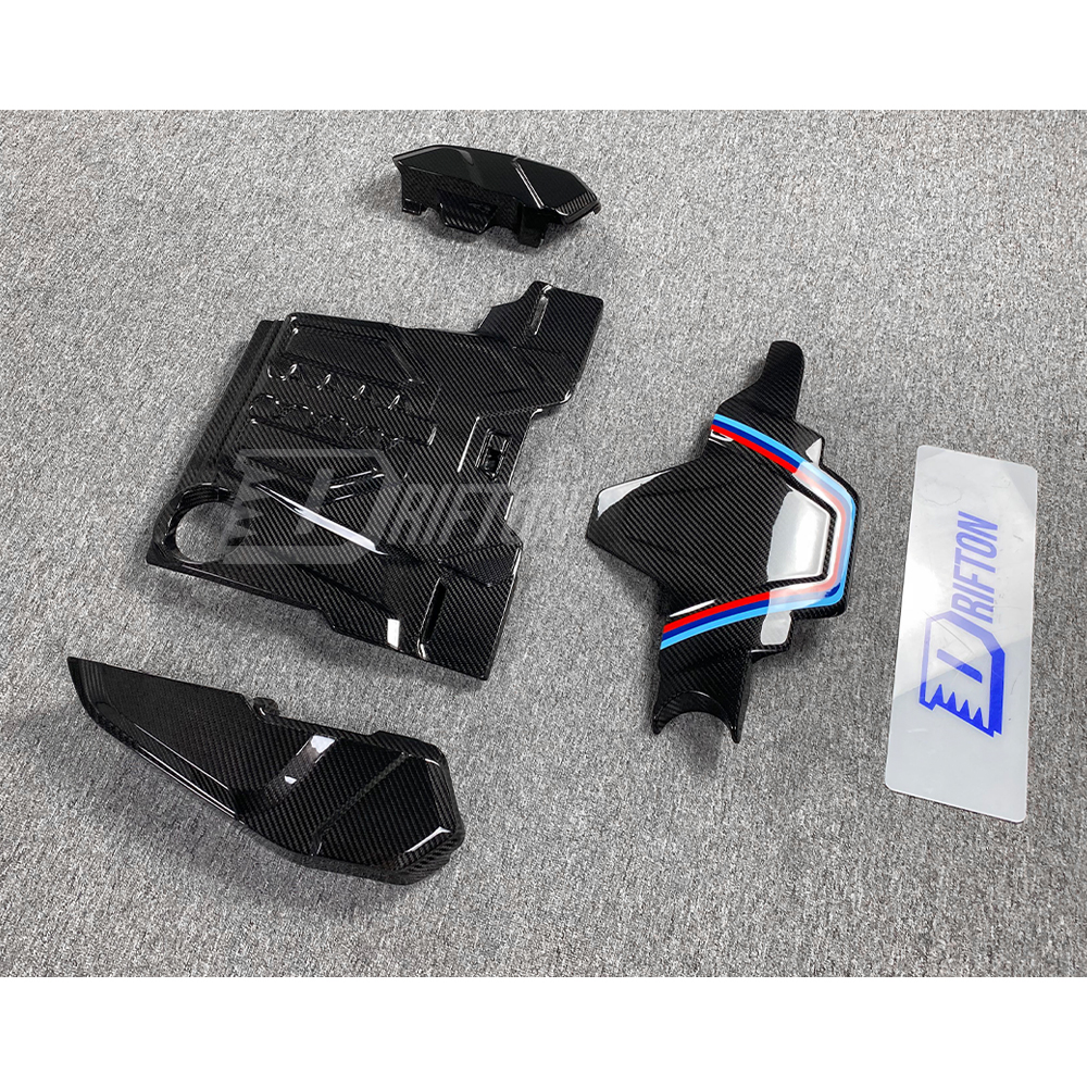 S63 V8 Dry Carbon Fiber Engine Bay Cover For BMW F90 M5 2017-2023