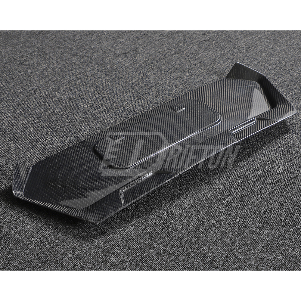 Carbon Fiber Rear License Plate Frame Panel Cover For Chevrolet Corvette C8 Stingray Z51 2020-2026