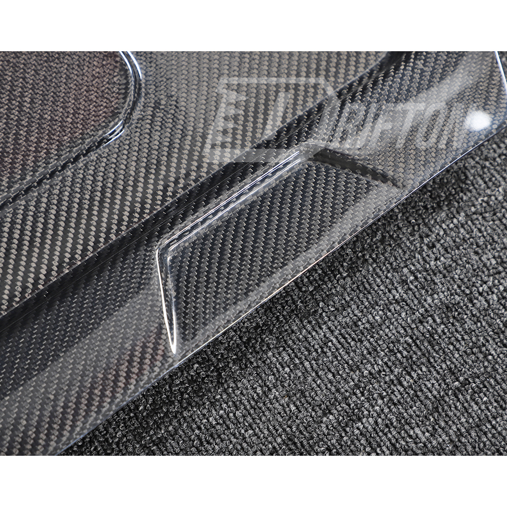 Carbon Fiber Rear License Plate Frame Panel Cover For Chevrolet Corvette C8 Stingray Z51 2020-2026