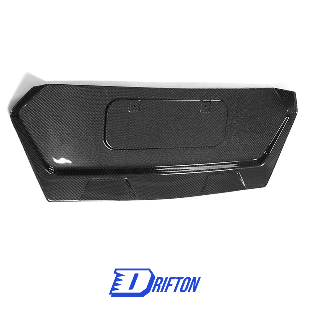 Carbon Fiber Rear License Plate Frame Panel Cover For Chevrolet Corvette C8 Stingray Z51 2020-2026