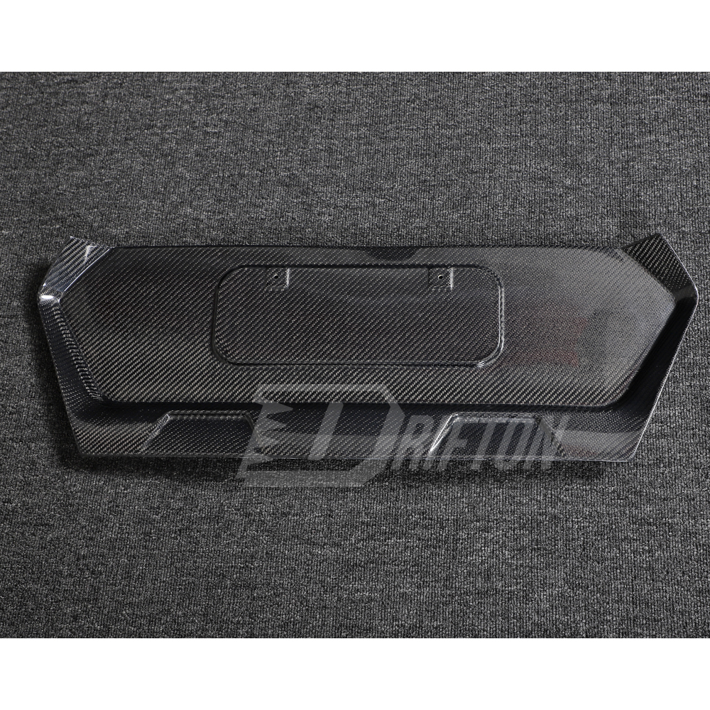 Carbon Fiber Rear License Plate Frame Panel Cover For Chevrolet Corvette C8 Stingray Z51 2020-2026