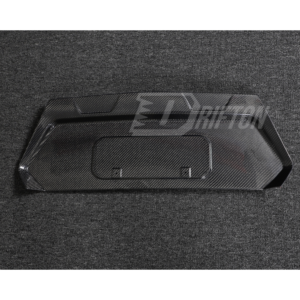 Carbon Fiber Rear License Plate Frame Panel Cover For Chevrolet Corvette C8 Stingray Z51 2020-2026