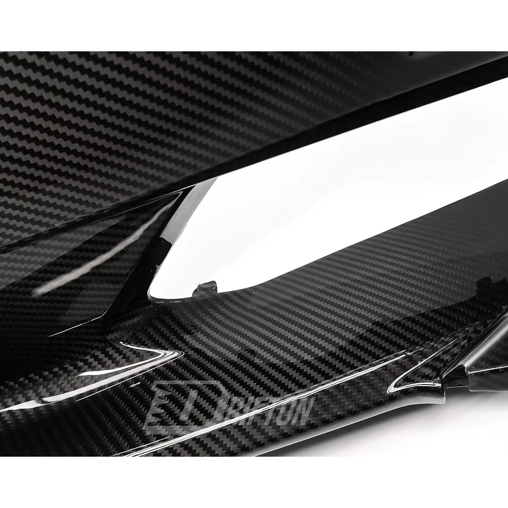 Dry Carbon Fiber Front Bumper Center Trim For Chevrolet Corvette C8 Stingray Z51 2020-2026