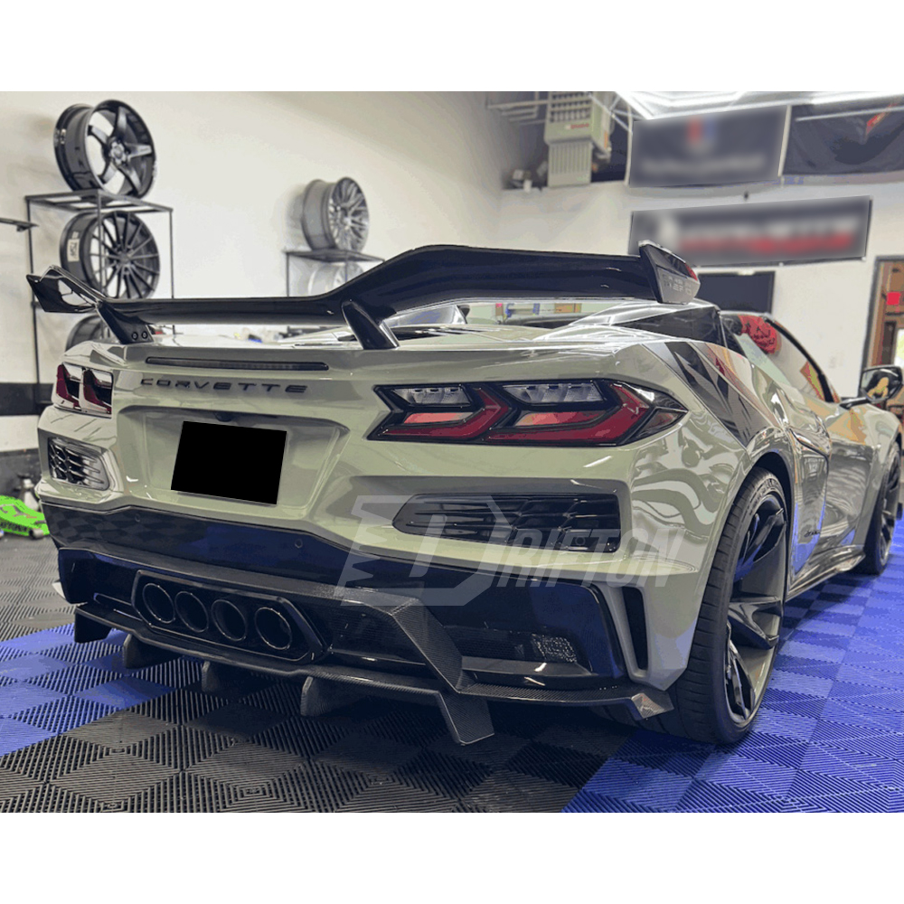 Carbon Fiber Rear Bumper Diffuser For Chevrolet Corvette C8 Z06 Z07 2020-2026