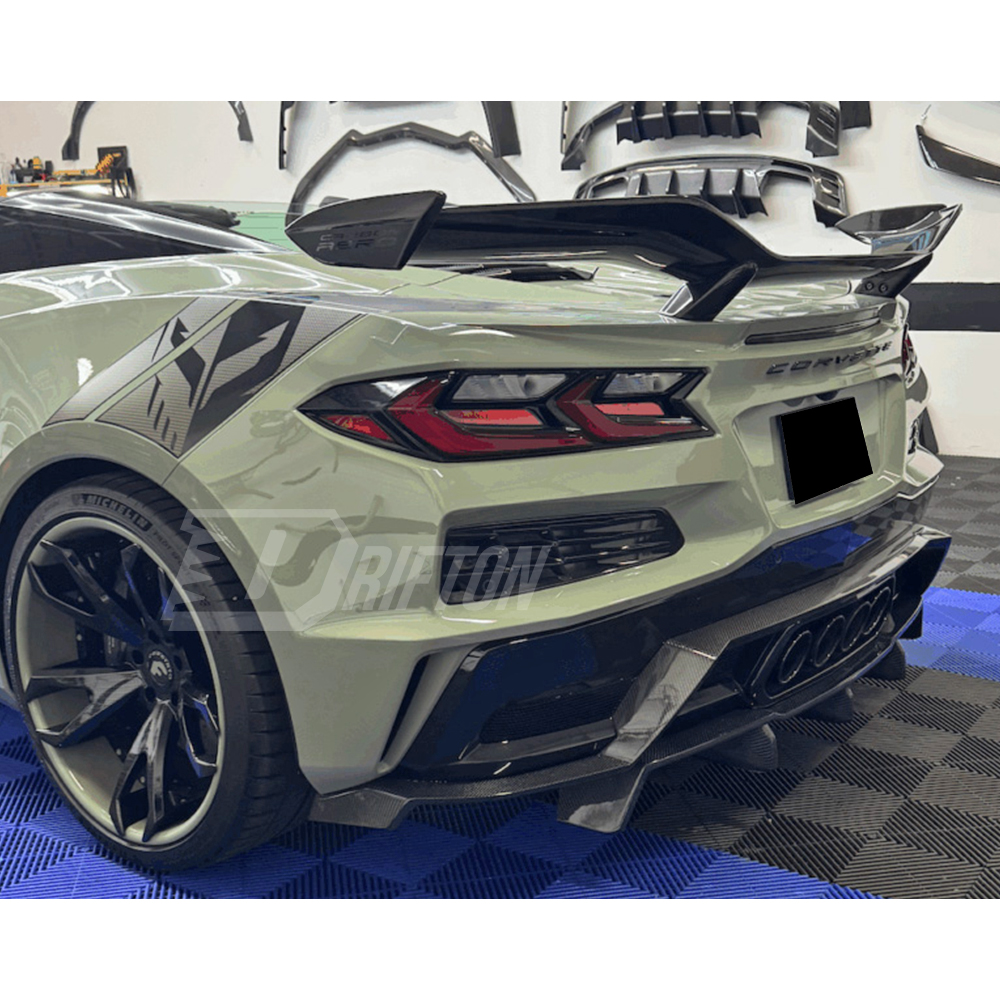Carbon Fiber Rear Bumper Diffuser For Chevrolet Corvette C8 Z06 Z07 2020-2026