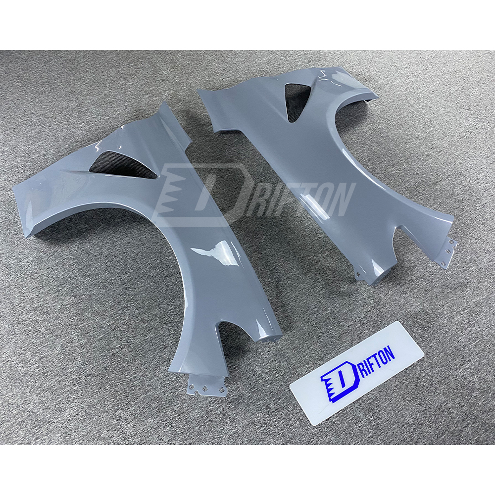GTAM Widebody Style Dry Carbon Fiber With Portion Primer Wide Front Bumper & Fender For Alfa Romeo Giulia 2016-2023