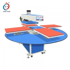 Automatic pneumatic four working position heat press machine JC-25(Elevated bottom plate)