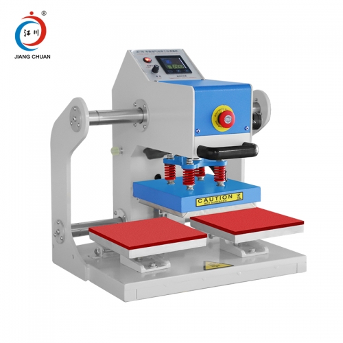 Máquina semiautomática de estampado en caliente de doble estación neumática JC - 7b