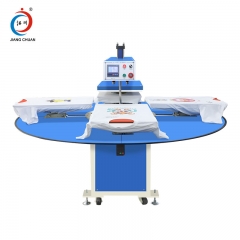 Automatic hydraulic four working position heat press machine JC-25-2 (Elevated bottom plate)