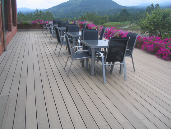 Co-extrusion Suprotect Composite Floor Double Sided Color Outdoor wpc Decking