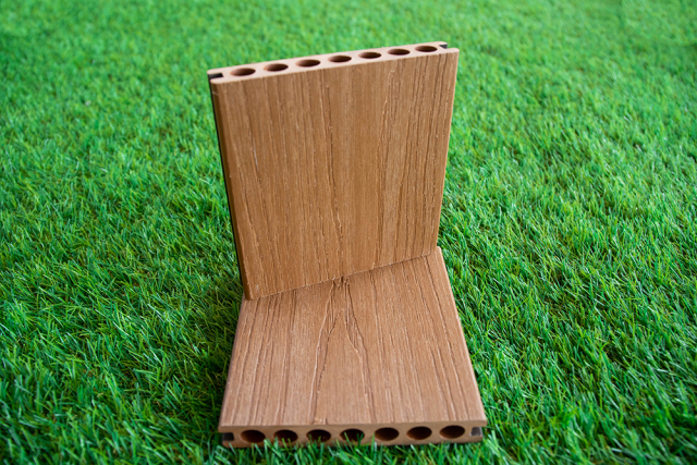 New design outdoor co extrusion WPC decking hollow composite floor Anti-uv Wood plastic decking