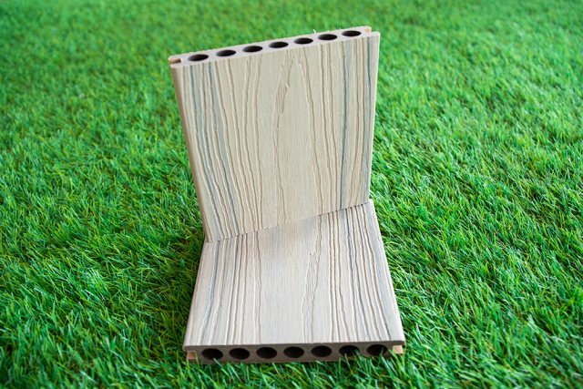 New design outdoor co extrusion WPC decking hollow composite floor Anti-uv Wood plastic decking