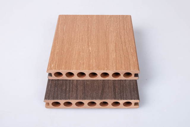 Linyuanwai anti-slip new co-extrusion wpc decking wood texture composite floor