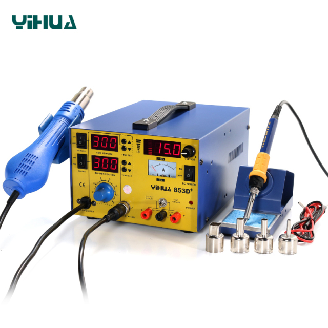 YIHUA-853DA/853D Series/853D+/853DUSB series Soldering Rework Station with Power Supply