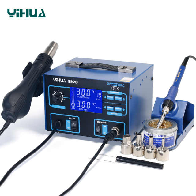 YIHUA-992D/992D+ 2 in1 multi-function hot air bga soldering desoldering rework station